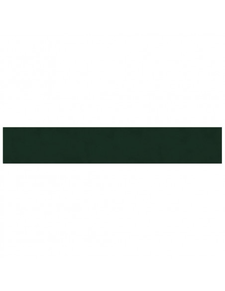Pannelli Murali 12 pz Verde Scuro 90x15 cm Velluto 1,62 m²