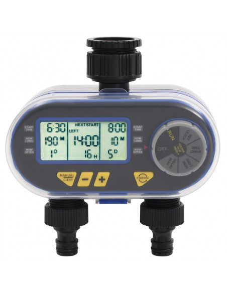 Timer per Irrigazione Automatico Digitale a Doppia Uscita