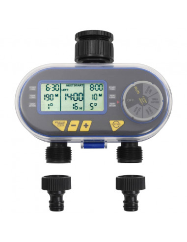 Timer per Irrigazione Automatico Digitale a Doppia Uscita