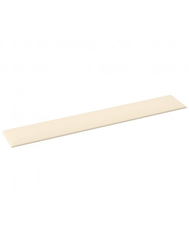 Pannelli Murali 12 pz Crema 90x15 cm Velluto 1,62 m²