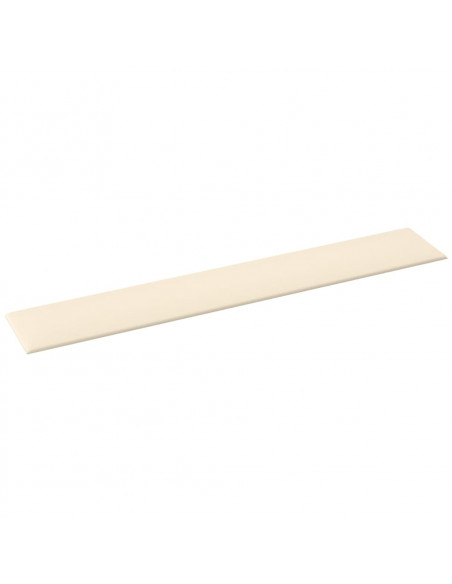 Pannelli Murali 12 pz Crema 90x15 cm Velluto 1,62 m²