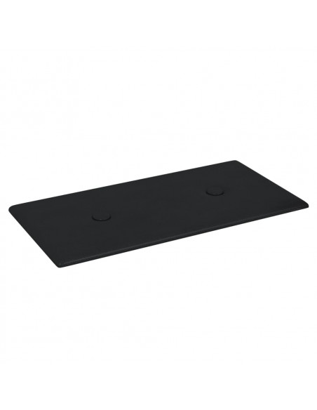 Pannelli Murali 12 pz Neri 30x15 cm in Similpelle 0,54 m²