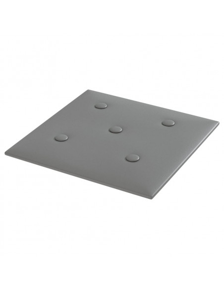 Pannelli Murali 12 pz Grigi 30x30 cm Similpelle 1,08 m²