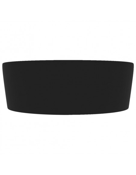 Lavandino con Troppopieno Nero Opaco 36x13 cm in Ceramica