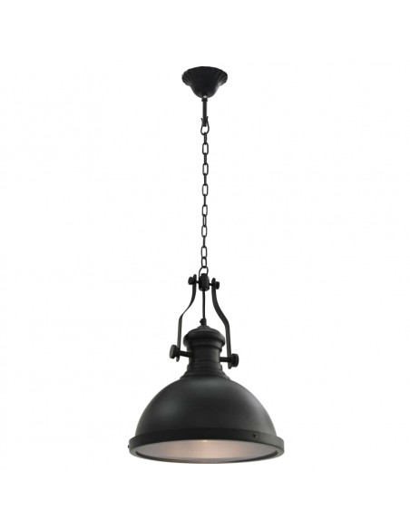Lampada da Soffitto Nera Rotonda E27