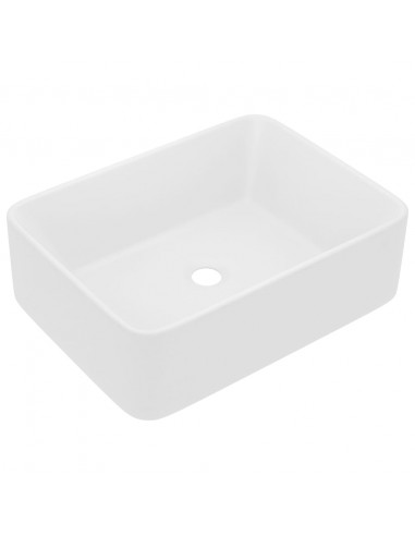 Lavandino Luxury Bianco Opaco 41x30x12 cm in Ceramica