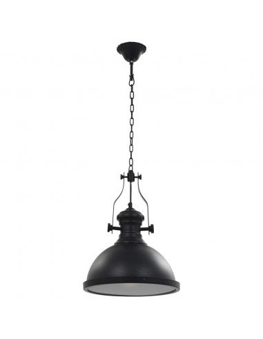 Lampada da Soffitto Nera Rotonda E27