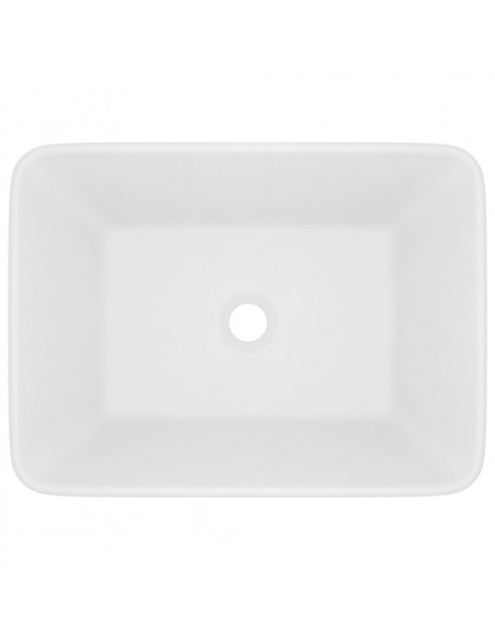 Lavandino Luxury Bianco Opaco 41x30x12 cm in Ceramica
