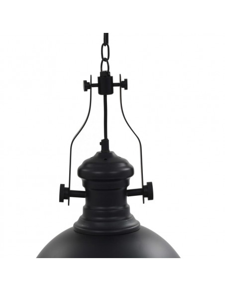 Lampada da Soffitto Nera Rotonda E27