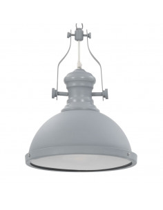 Lampadario Grigio Rotondo E27 2