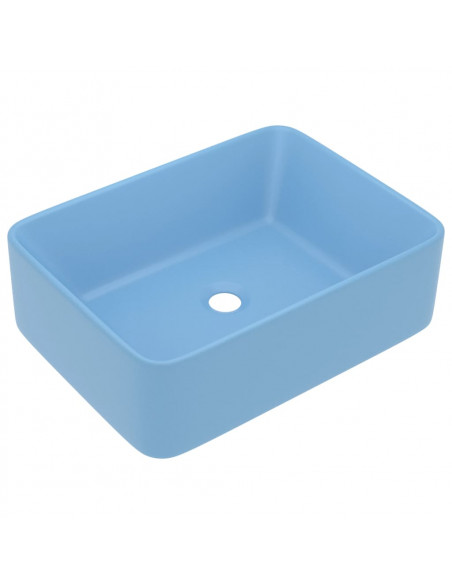Lavandino Luxury Azzurro Opaco 41x30x12 cm in Ceramica