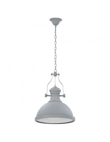 Lampadario Grigio Rotondo E27
