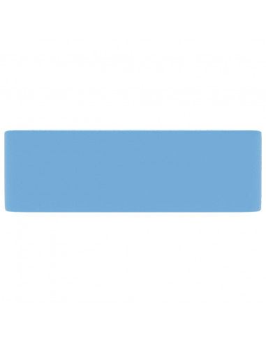 Lavandino Luxury Azzurro Opaco 41x30x12 cm in Ceramica