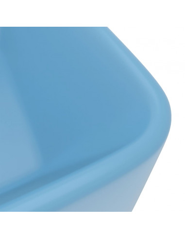 Lavandino Luxury Azzurro Opaco 41x30x12 cm in Ceramica