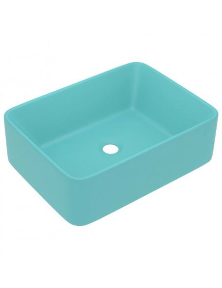 Lavandino Luxury Turchese Opaco 41x30x12 cm in Ceramica
