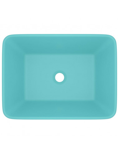 Lavandino Luxury Turchese Opaco 41x30x12 cm in Ceramica