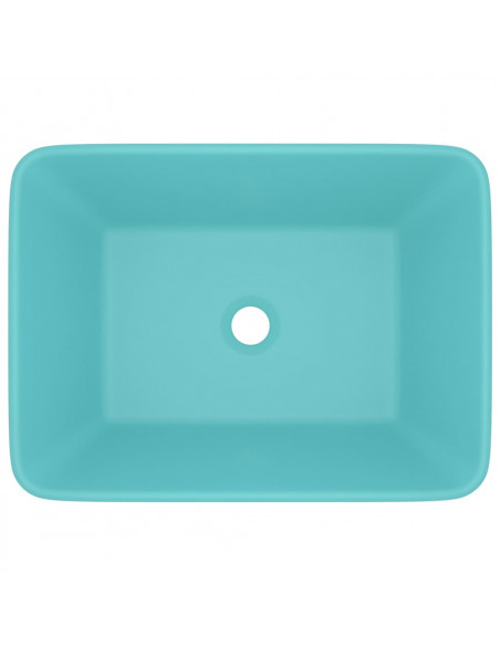 Lavandino Luxury Turchese Opaco 41x30x12 cm in Ceramica