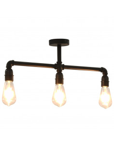 Lampadario Nero per 3 Lampadine E27 2