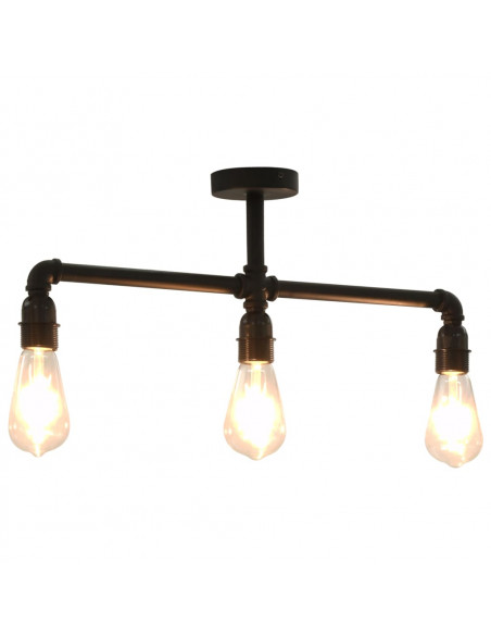 Lampadario Nero per 3 Lampadine E27