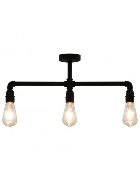 Lampadario Nero per 3 Lampadine E27
