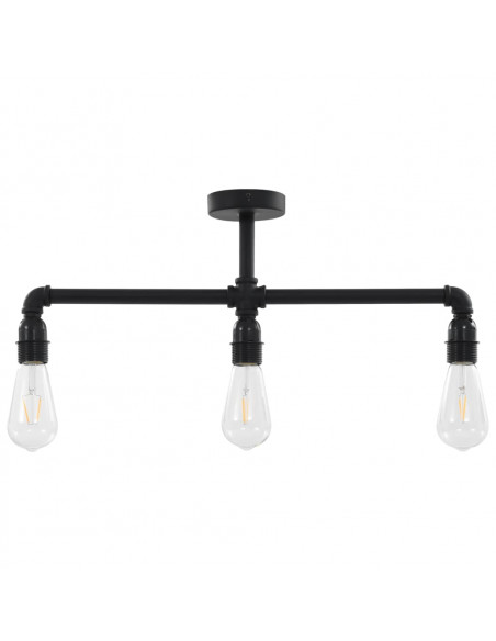 Lampadario Nero per 3 Lampadine E27