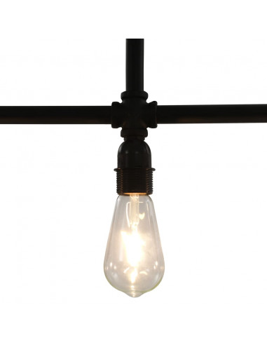 Lampadario Nero per 3 Lampadine E27