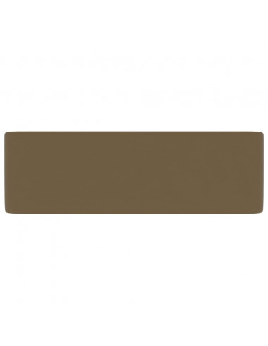 Lavandino Luxury Crema Opaco 41x30x12 cm in Ceramica