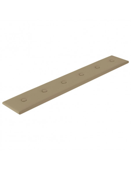 Pannelli Murali 12 pz Cappuccino 90x15 cm in Similpelle 1,62 m²