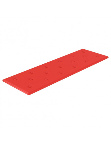Pannelli Murali 12 pz Rossi 90x30 cm in Similpelle 3,24 m²