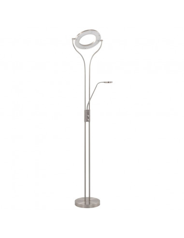 Lampada a Stelo 18 W Argento 180 cm Dimmerabile