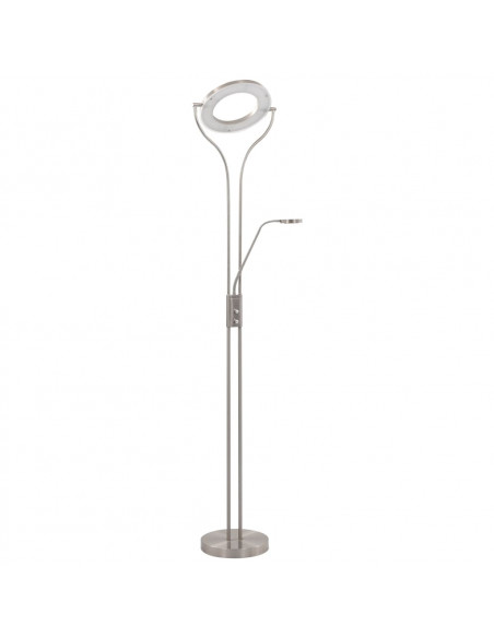 Lampada a Stelo 18 W Argento 180 cm Dimmerabile