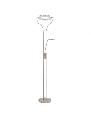 Lampada a Stelo 18 W Argento 180 cm Dimmerabile