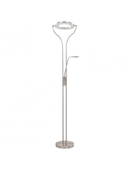 Lampada a Stelo 18 W Argento 180 cm Dimmerabile