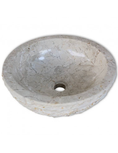 Lavandino in Marmo 40 cm Crema