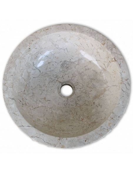 Lavandino in Marmo 40 cm Crema