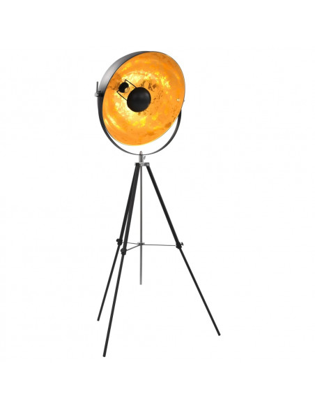 Lampada da Terra E27 Nera e Oro 51 cm