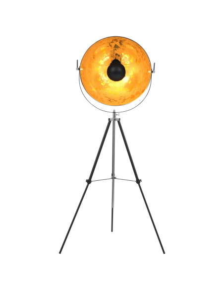 Lampada da Terra E27 Nera e Oro 51 cm