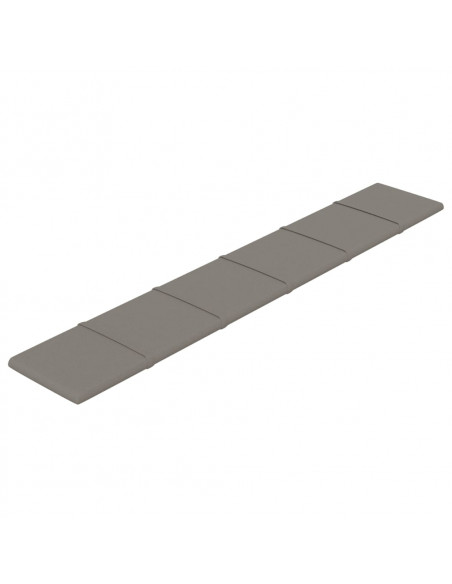 Pannelli Murali 12 pz Grigio Chiaro 90x15 cm Velluto 1,62 m²