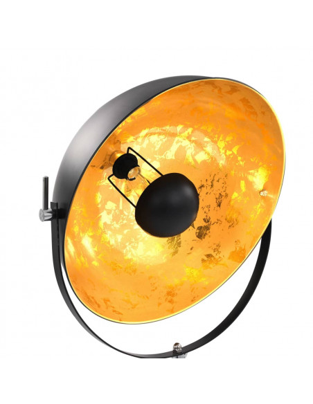 Lampada da Terra E27 Nera e Oro 51 cm
