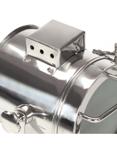 Lampada a Treppiede a Pavimento Nera in Legno di Mango 69 cm