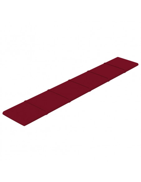 Pannelli Murali 12 pz Rosso Vino 90x15 cm Velluto 1,62 m²