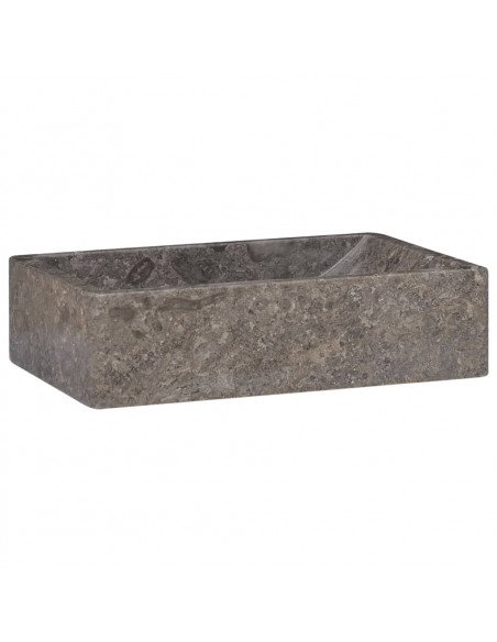 Lavello 45x30x12 cm Marmo Lucido Grigio