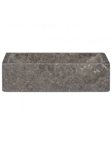 Lavello 45x30x12 cm Marmo Lucido Grigio