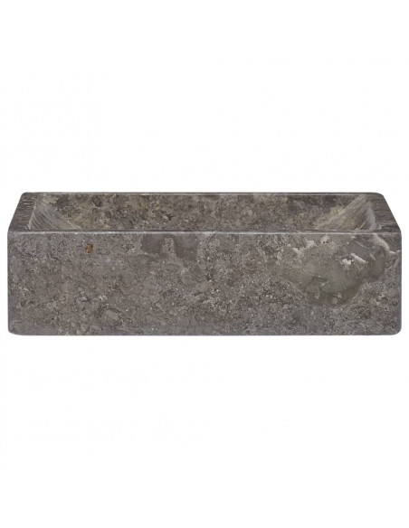 Lavello 45x30x12 cm Marmo Lucido Grigio
