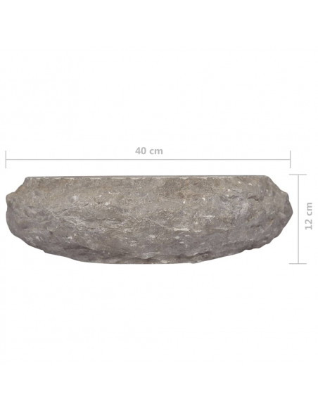 Lavandino Grigio Ø40x12 cm in Marmo