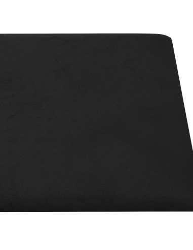 Pannelli Murali 12 pz Neri 30x30 cm Velluto 1,08 m²