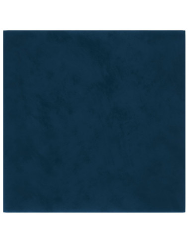 Pannelli Murali 12 pz Blu 30x30 cm Velluto 1,08 m²