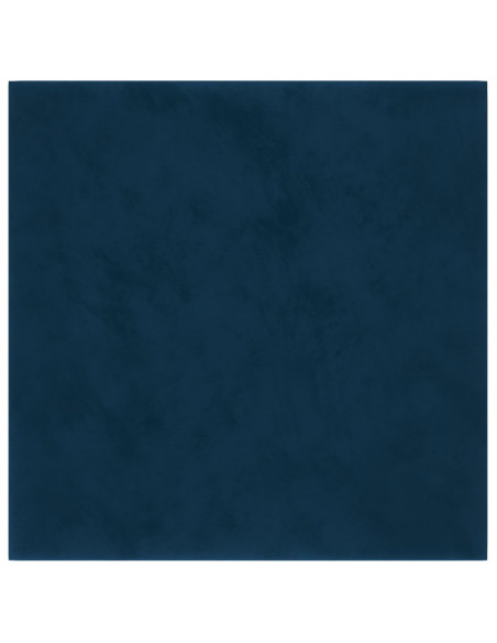 Pannelli Murali 12 pz Blu 30x30 cm Velluto 1,08 m²