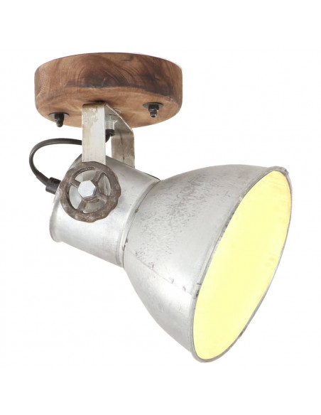 Lampade da Parete/Soffitto 2 pz Industriale Argento 20x25cm E27