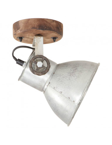 Lampade da Parete/Soffitto 2 pz Industriale Argento 20x25cm E27